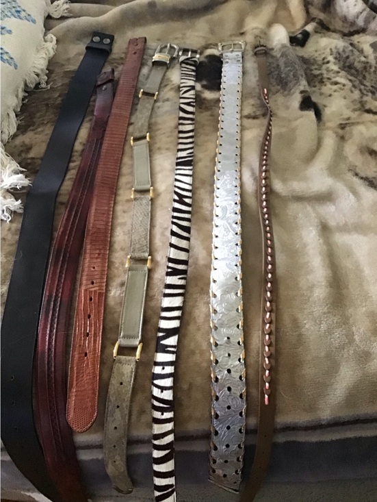 Leather belt bundle,10 belts